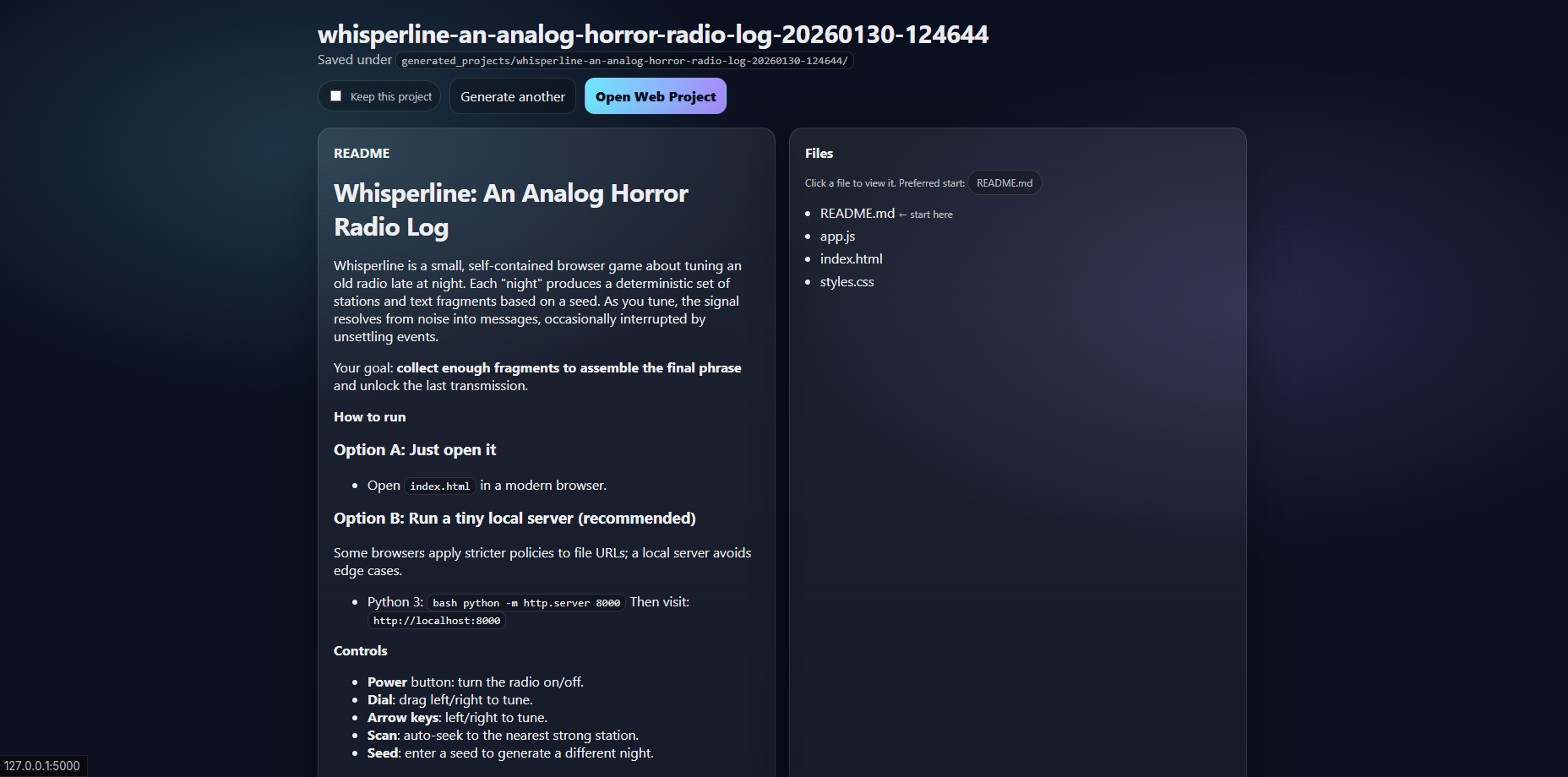 RPG project screenshot 3