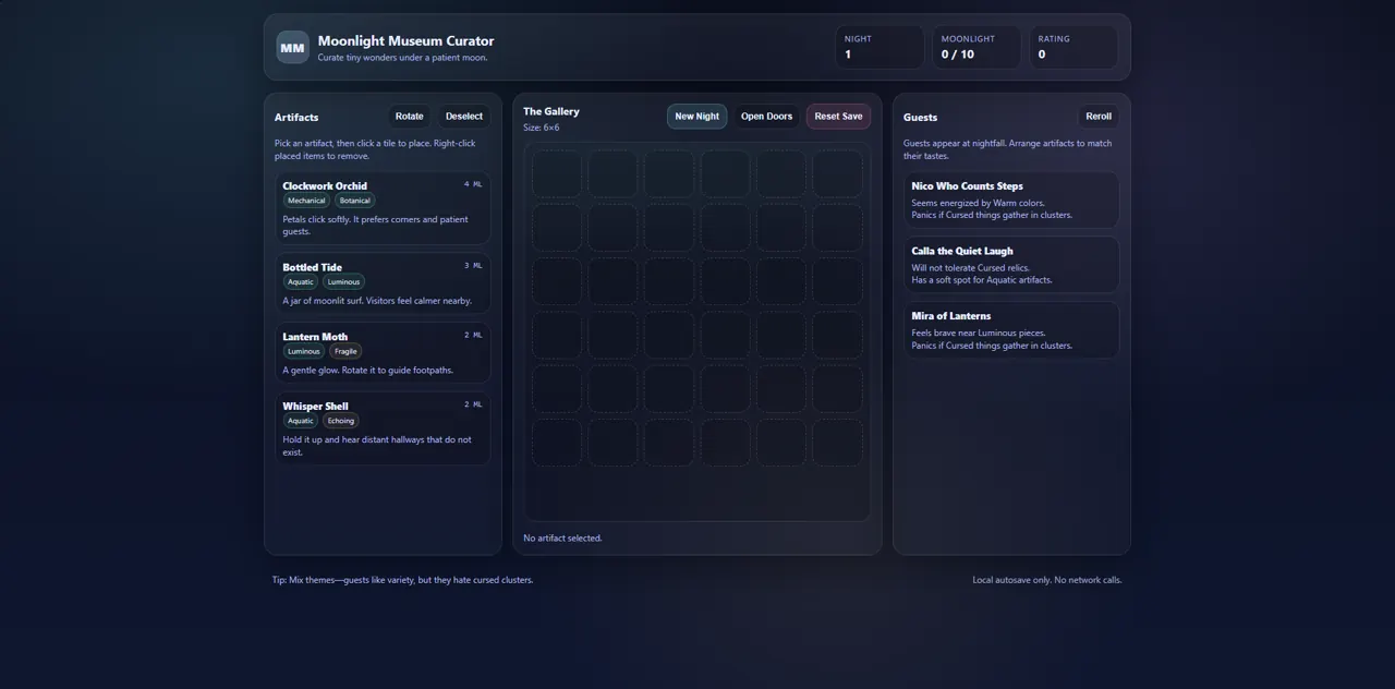 Random Project Generator generated result screen